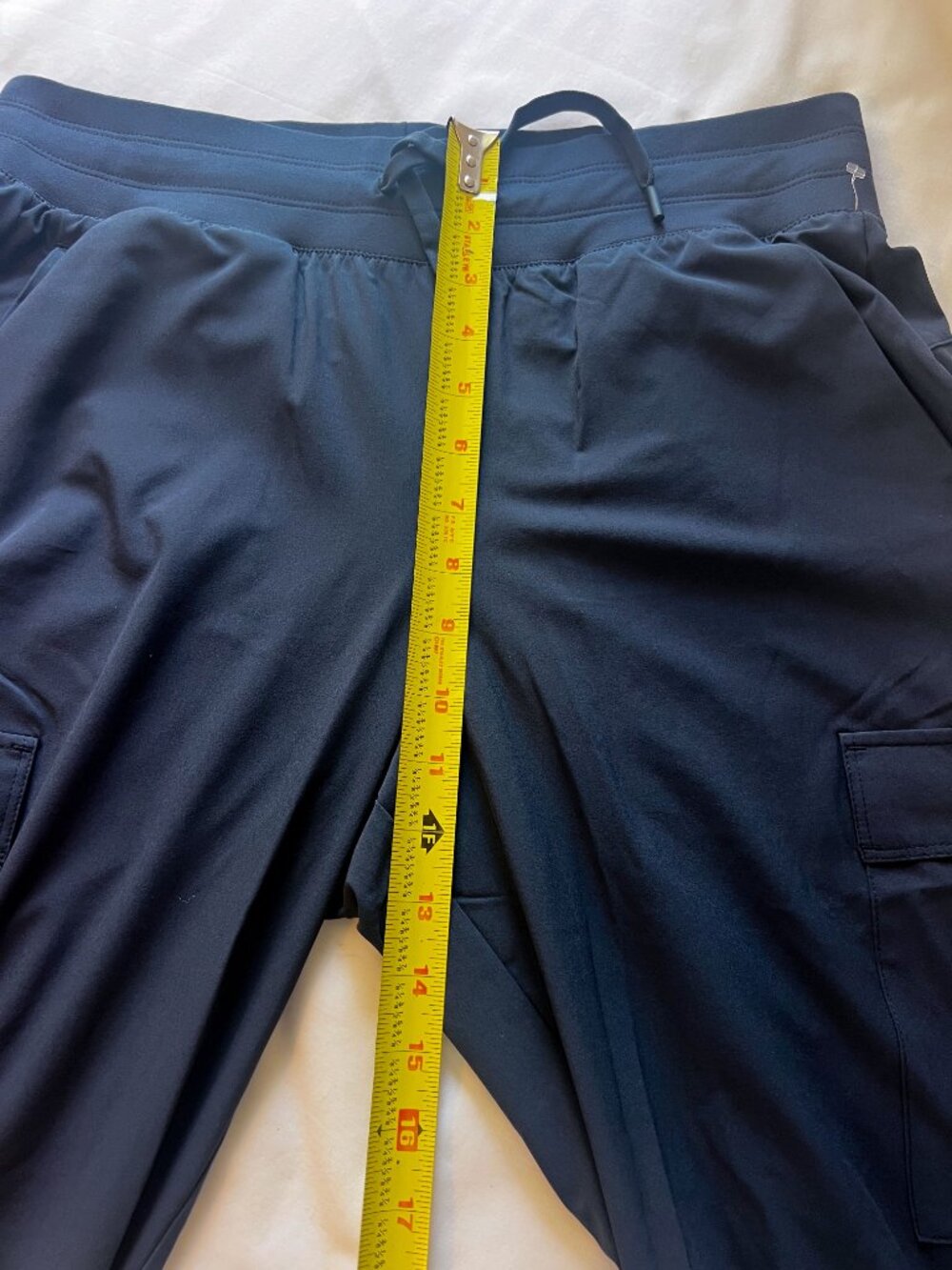 All In Motion Women's Active Light Mid-Rise Cargo Joggers Medium Navy Blue - Picture 11 of 12
